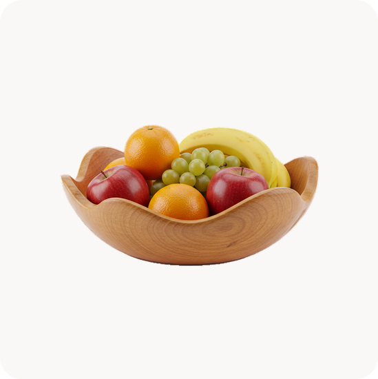 Wooden Fruit Bowl
